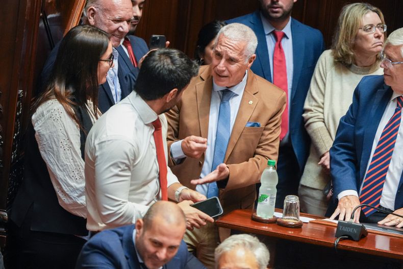Ministro Carlos Negro durante la interpelación en el Senado, el jueves 9