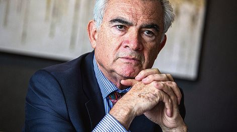 José Manuel Salazar-Xirinachs durante la entrevista con Búsqueda. Fotos: Mauricio Zina / adhocFOTOS