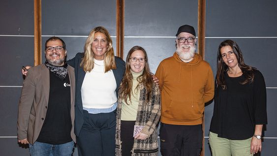 Speakers Emiliano Pereiro, Zelmira May, Camila Gottlieb, Gonzalo Frasca y María José Sayagués&nbsp;