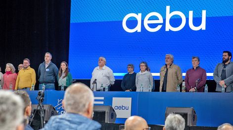 Asamblea general de AEBU en Antel Arena, agosto de 2023. Foto: Ricardo Antúnez, adhocFOTOS