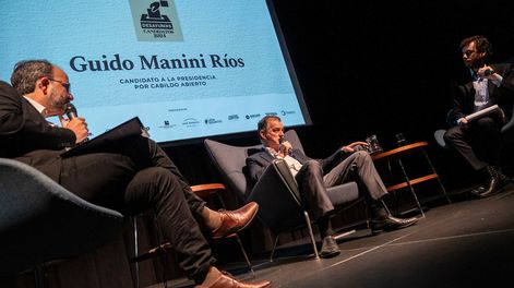 Guido Manini Ríos en el ciclo Desayunos Candidatos de Búsqueda 