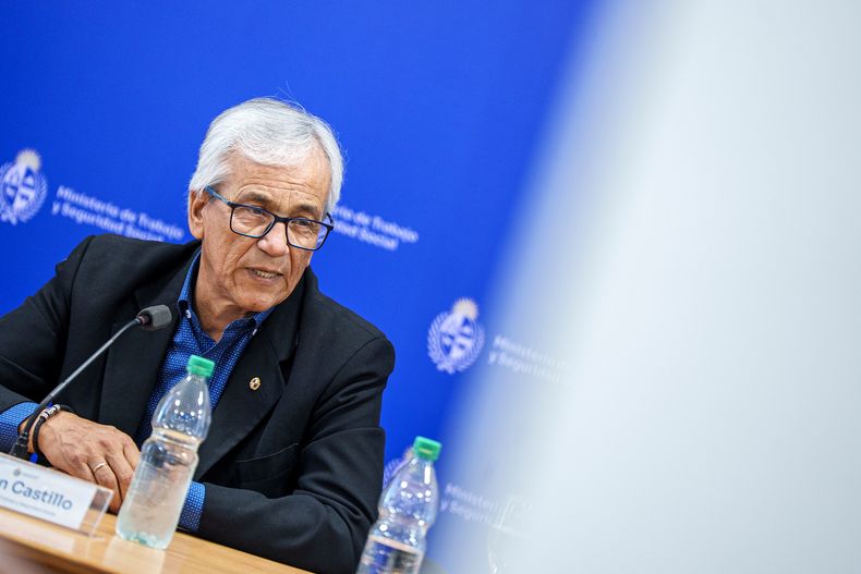 Juan Castillo en un evento del Ministerio de Trabajo, noviembre de 2025.