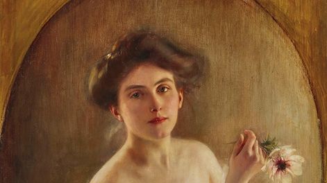 Búsqueda | Retrato-mujer-joven con-flores-Albert-Lynch.jpg