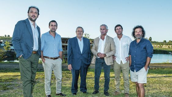 Andrés Imaz, Carlos Lecueder (h), Carlos Lecueder, Martín Gómez Platero, Martín Cardoso y Mauricio La Buonora