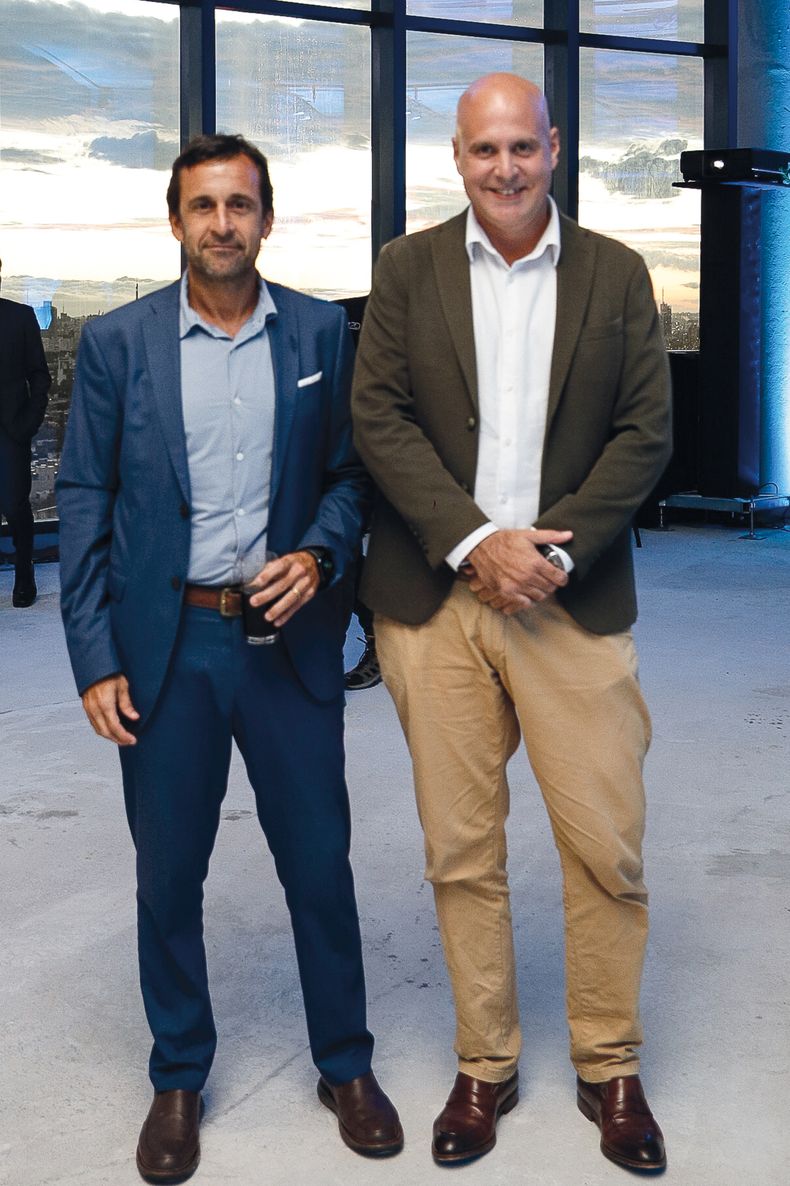 Carlos Lecueder e intendente de Canelones Francisco Legnani.