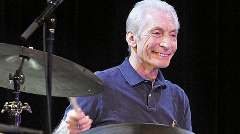 La sonrisa bien inglesa de Charlie Watts (AFP)