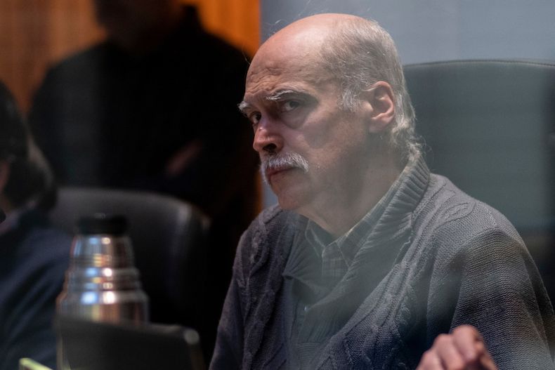El edil del Frente Amplio Marcos Acuña durante una sesión de la junta Departamental, en 2022.&nbsp;