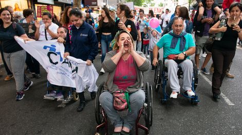 Movilización en el Día Internacional de los Derechos de las Personas con Discapacidad