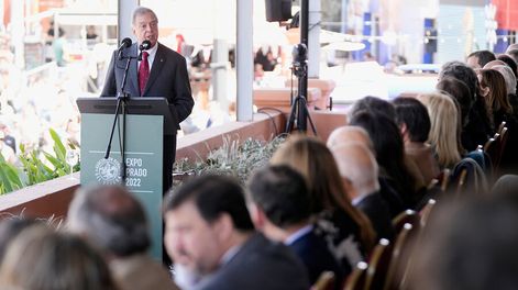 Fernando Mattos en el acto de cierre de la Expoprado 2022. Foto: Javier Calvelo / adhocFOTOS