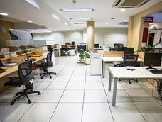 Las oficinas de la caja de profesionales, en el Centro de Montevideo. Foto: Mauricio Zina, adhocFOTOS