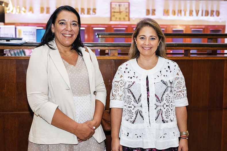 La presidenta de Ande Carmen Sánchez con la directora nacional de Industria Susana Pecoy