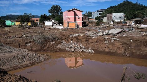 Inundaciones en Brasil. Foto: Nelson Almeida, AFP