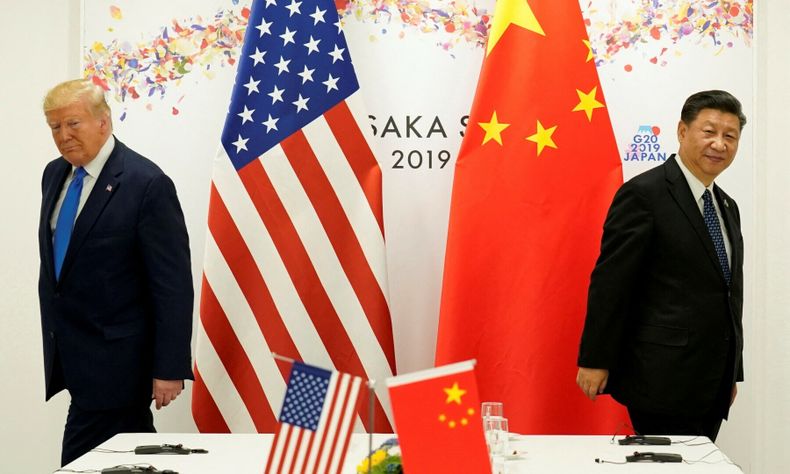 Donald Trump y Xi Jinping durante la cumbre de líderes del G20 en Osaka, Japón, en 2019.