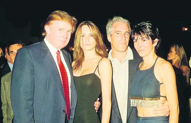 Trump y Epstein, muy divertidos y bien acompañados
