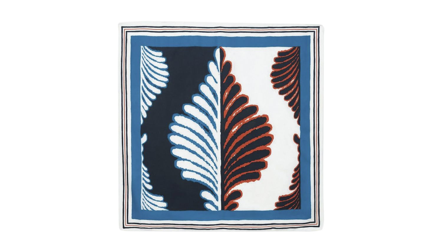 Pañuelo satinado con estampa naciente