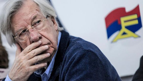 Astori en la sede de Asamblea Uruguay, octubre de 2018. Foto: Javier Calvelo / adhocFOTOS Astori en la sede de Asamblea Uruguay, octubre de 2018. Foto: Javier Calvelo / adhocFOTOS