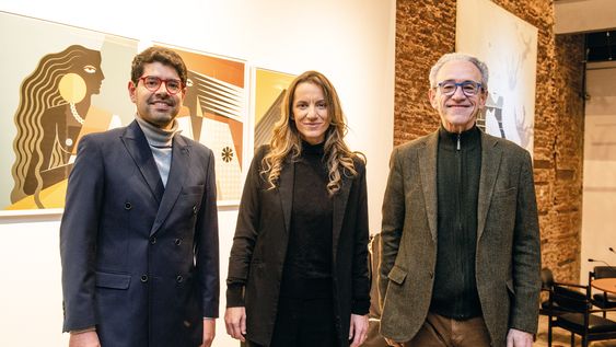 Jefe de Cancillería de la Embajada de México Andrés Ruiz Pérez, coordinadora del Instituto Nacional de Letras Valeria Tanco y director de la Comedia Nacional José Miguel Onaindia Jefe de Cancillería de la Embajada de México Andrés Ruiz Pérez, coordinadora del Instituto Nacional de Letras Valeria Tanco y director de la Comedia Nacional José Miguel Onaindia