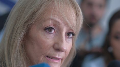 Búsqueda | Carolina Cosseen una rueda de prensa, en Montevideo. Foto: Pablo Vignali, adhocFOTOS