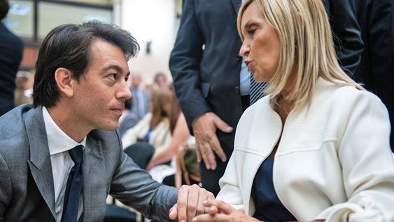 Senador Juan Sartori junto a la vicepresidenta Beatríz Argimón. Foto: Santiago Mazzarovich / adhocFOTOS Senador Juan Sartori junto a la vicepresidenta Beatríz Argimón. Foto: Santiago Mazzarovich / adhocFOTOS