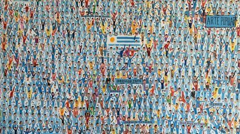 Daniel Supervielle expone en Miami su obra sobre hinchadas futboleras