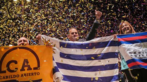 Búsqueda | Cierre de campaña de Cabildo Abierto en 2019. Foto: Pablo Vignali / adhocFOTOS