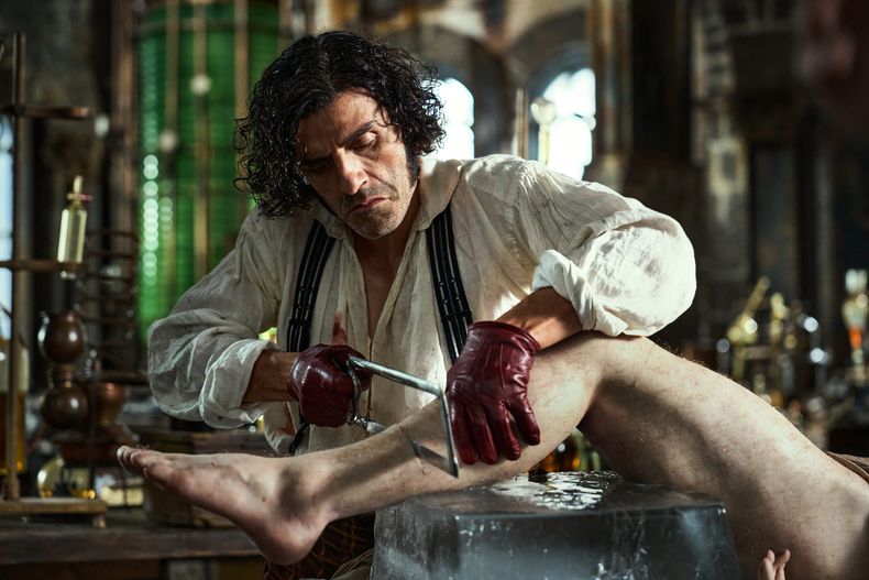 Oscar Isaac en Frankenstein.