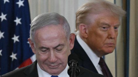 Trump y Netanyahu en la Casa Blanca, este lunes.