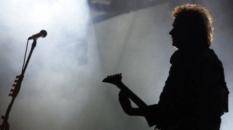 Gustavo Cerati durante un show de Soda Stereo en 2007.