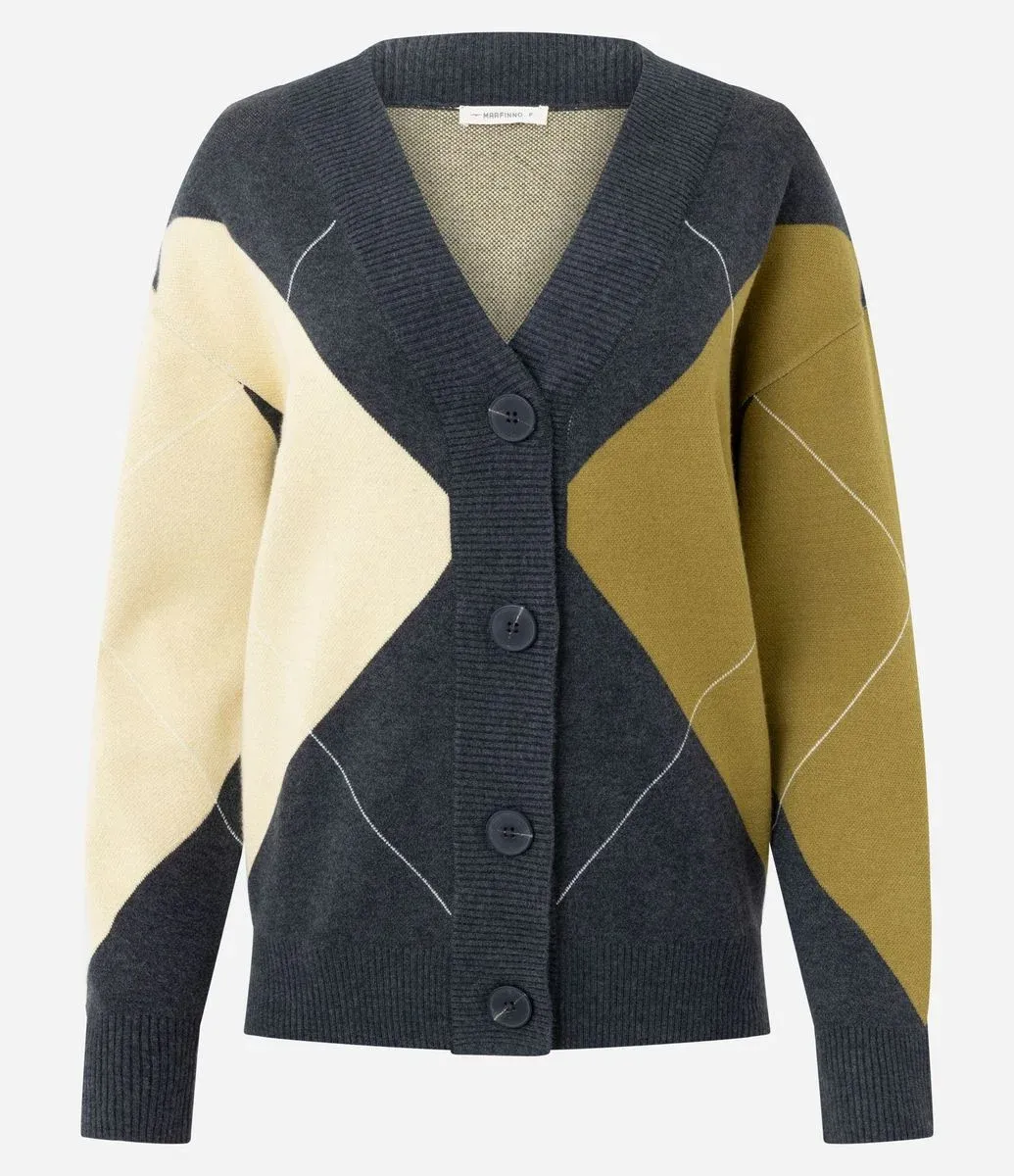 Cardigan con rombos