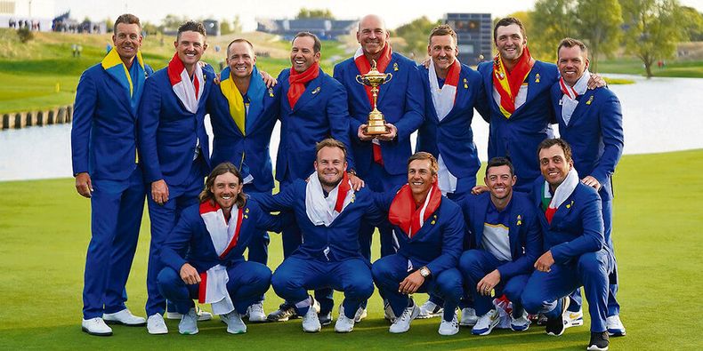 Equipo europeo, último campeón de la Ryder Cup , en París 2019