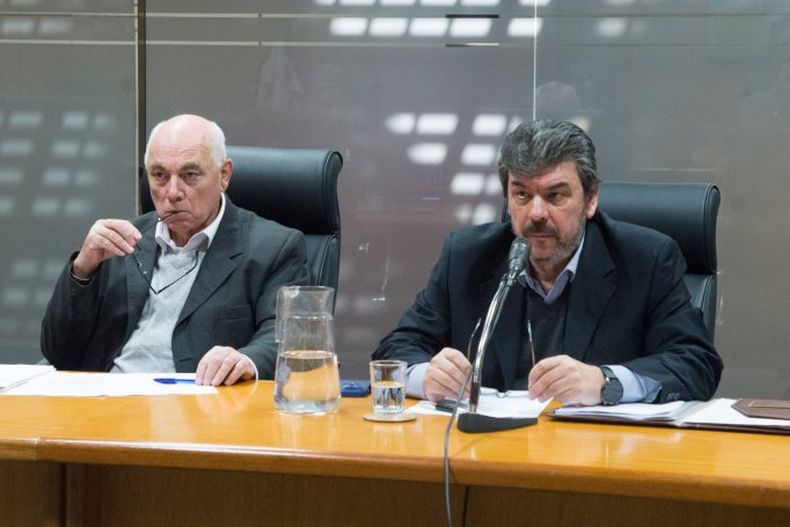 Ricardo Pérez, asesor, y Mario Layera, director de la Secretaría de Inteligencia Estratégica del Estado