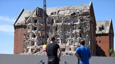 El emblemático Hotel San Rafael fue demolido en 2019, en medio de una polémica. Foto: Nicolás Celaya / adhocFOTOS