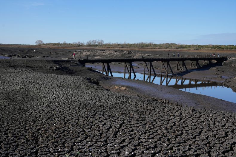 Embalse de Paso Severino afectado por la sequia, Florida (2023).