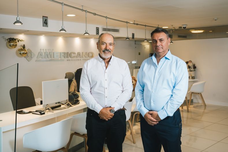 Dr. Frank Torres y Dr. Jorge Colombo, integrantes del Consejo Directivo de Sanatorio Americano.