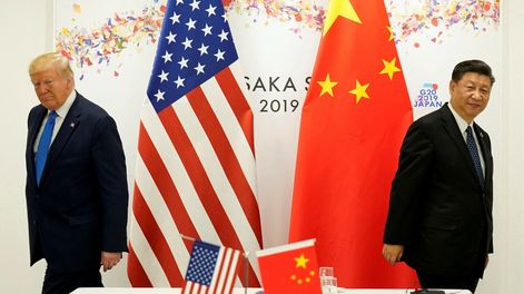 Donald Trump y Xi Jinping durante la cumbre de líderes del G20 en Osaka, Japón, en 2019.
