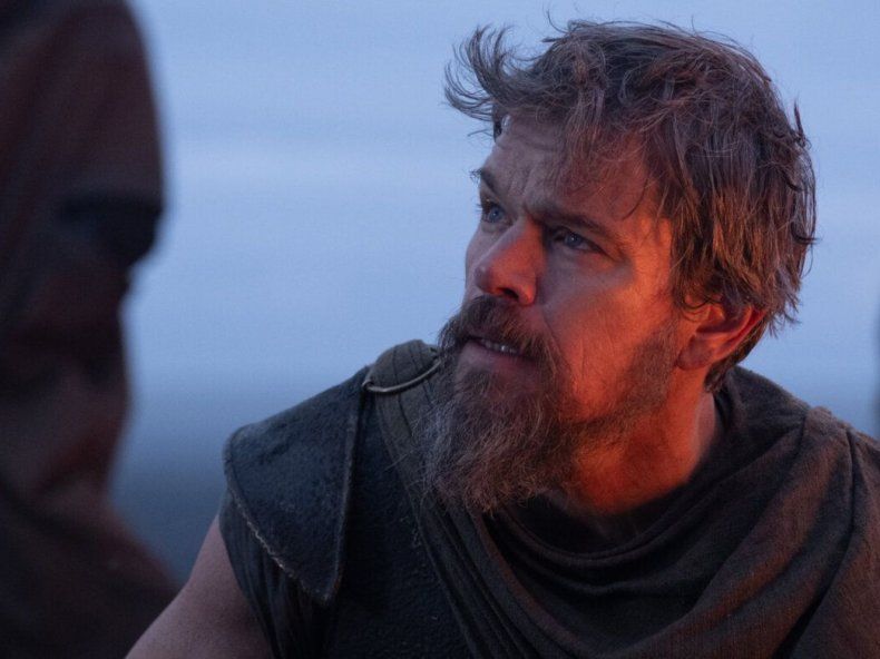 Matt Damon como Odiseo en La odisea.