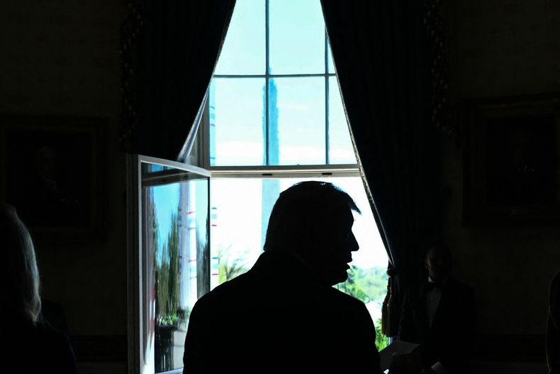 El presidente estadounidense Donald Trump, en la Casa Blanca.