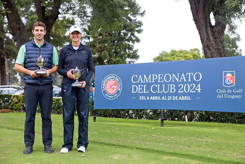 Nicholas Teuten y Chloe Stevenazzi, campeones del Club de Golf del Uruguay