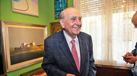 Sanguinetti en 2019, cuando anunció que sería precandidato a la presidencia. Foto: Santiago Mazzarovich, adhocFOTOS