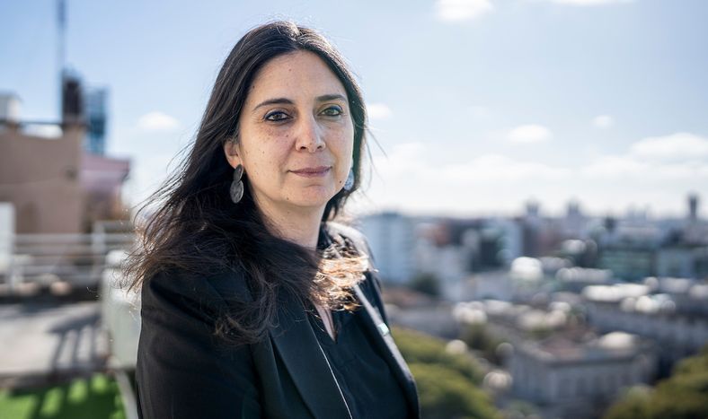 Natalia Winder Rossi en las oficinas locales de Unicef