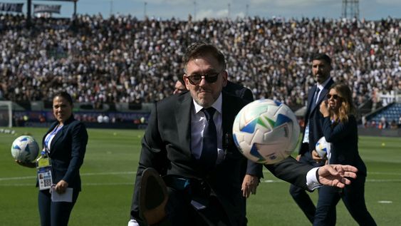 Alejandro Domínguez, presidente de la Conmebol, en la previa a un partido de la Copa Sudamericana 2025.&nbsp;
