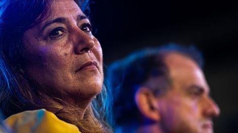 Irene Moreira y Guido Manini Ríos. Foto: Santiago Mazzarovich / adhocFOTOS