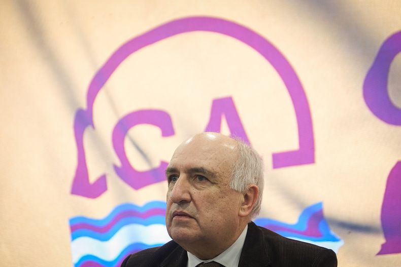 Guillermo Domenech, durante la presentación del programa de gobierno de Cabildo Abierto el 27 de agosto  