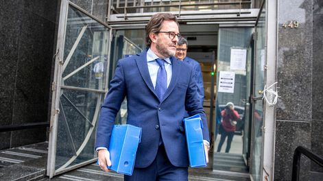 Germán Cardoso tras declarar en Fiscalía