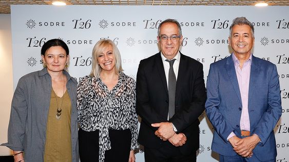 Natalia Schiavone y Alejandra Moreira, consejera y vicepresidenta del Sodre, ministro de Educación José Carlos Mahía y presidente del Sodre Luís Pérez Aquino Natalia Schiavone y Alejandra Moreira, consejera y vicepresidenta del Sodre, ministro de Educación José Carlos Mahía y presidente del Sodre Luís Pérez Aquino