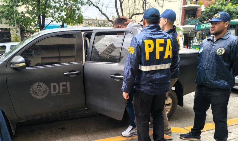 Luis Fernando Fernández Albín, durante su detención en Buenos Aires tras un procedimiento conjunto entre la Policía de Uruguay y sus pares argentinos.&nbsp;