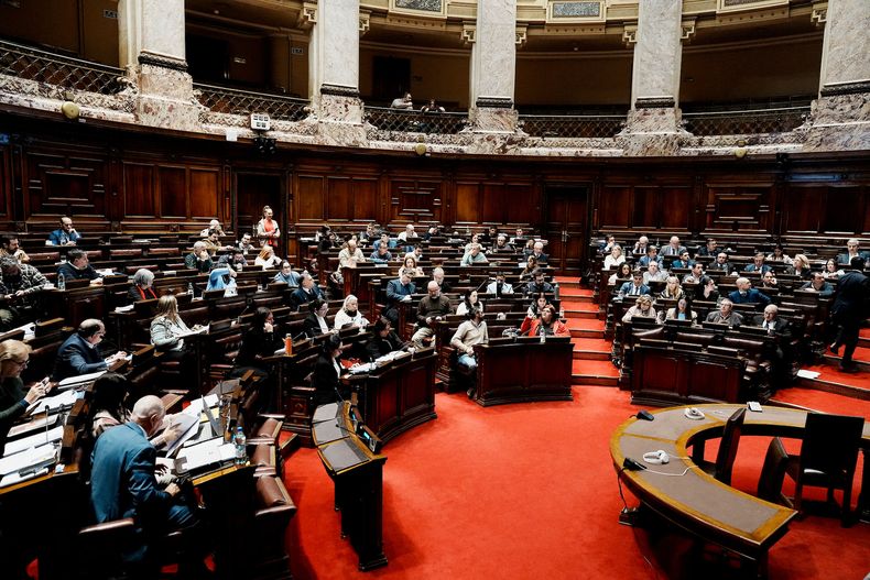Durante la discusión del proyecto de Rendición de Cuentas en Cámara de Diputados del Palacio Legislativo en Montevideo, 18 de agosto de 2026.