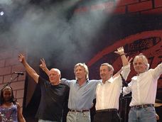 La reunión de la formación clásica de la banda en el Live 8 de 2005 fue la última vez que Roger Waters se juntó con sus compañeros de ruta. Foto: John Mchugh, AFP