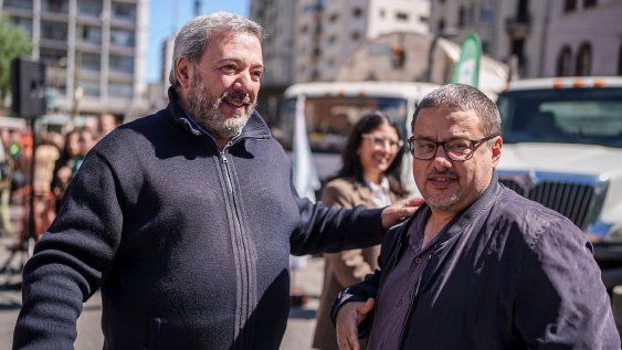 Mario Bergara y Leandro Herou, director de Desarrollo Ambiental de la IM, setiembre 2025. Mario Bergara y Leandro Herou, director de Desarrollo Ambiental de la IM, setiembre 2025.