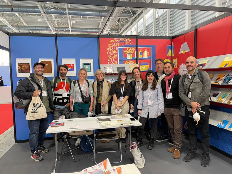 Delegación de Uruguay: ilustradores y profesionales del libro. Foto Cortesía MEC